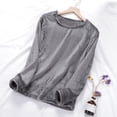 thumbnail image 1 of TaTaai Womens Winter Flannel Pajama Top Solid Color Long Sleeve Sleepwear Lounge Wear Can Be Worn As Outerwear for Home Gift, 1 of 3