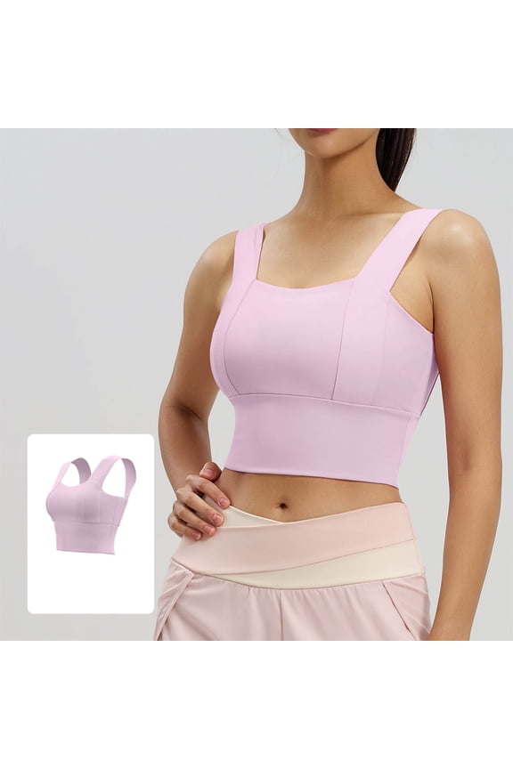Womens Workout Crop Top Sports Bra Short Sleeve with Built in Bra Push Up Elastic for Running Yoga Daily Gift