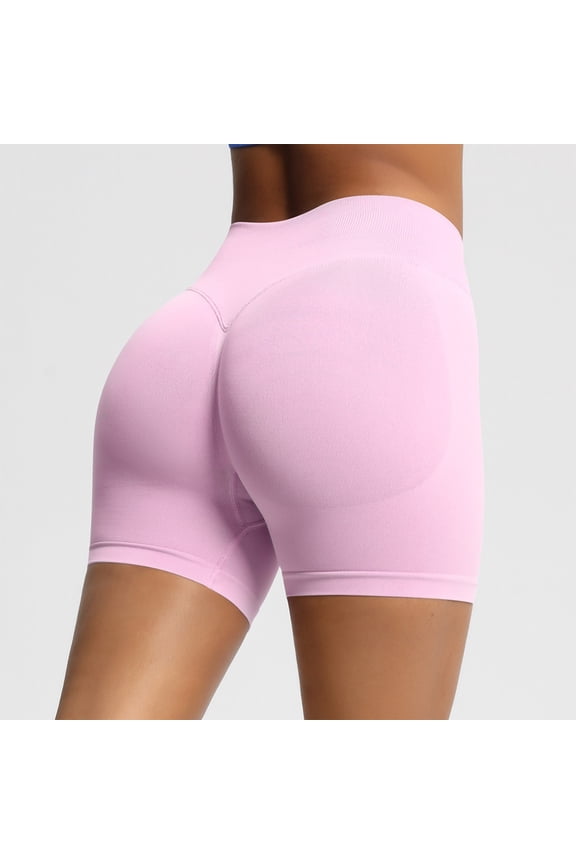 Womens Yoga Shorts High Waisted Tummy Control Breathable Compression Solid Soft Stretchy Quick Dry Anti Exposure Base Layer Shorts Gift