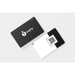 Taaply Digital Business Card - Pro Smart Card | NFC & QR Code Connect | Glossy Finish