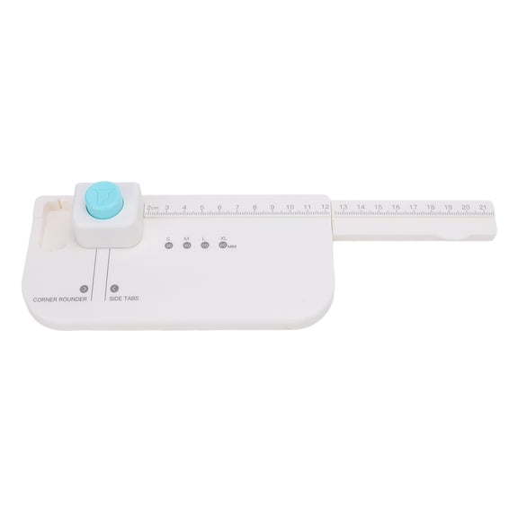 Tab Divider Punch Board, 4 Sizes Labels Portable Tab Puncher Non Slip ABS Plastic for Journaling Card, Paper Crafts Tab Puncher, Tab Hole Puncher