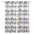 thumbnail image 1 of Tab Music Note Black White Window Curtains Dark Living Room Curtains Outdoor Kitchen Drapes Fabric Decor Kids, 1 of 5
