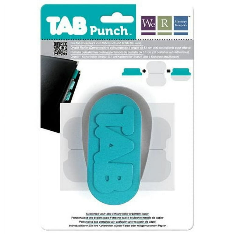We R Memory Keepers, Tab Punch, 2-1/2x4 inch, Customizable File