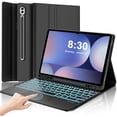 thumbnail image 1 of Tab S10+/S9 FE+ 12.4" Detachable Keyboard Folio, 7 Color Backlit with Trackpad & S Pen Slot, 1 of 7