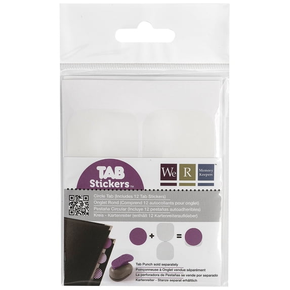 We R Tab Stickers 12/Pkg-Circle, 1.5"