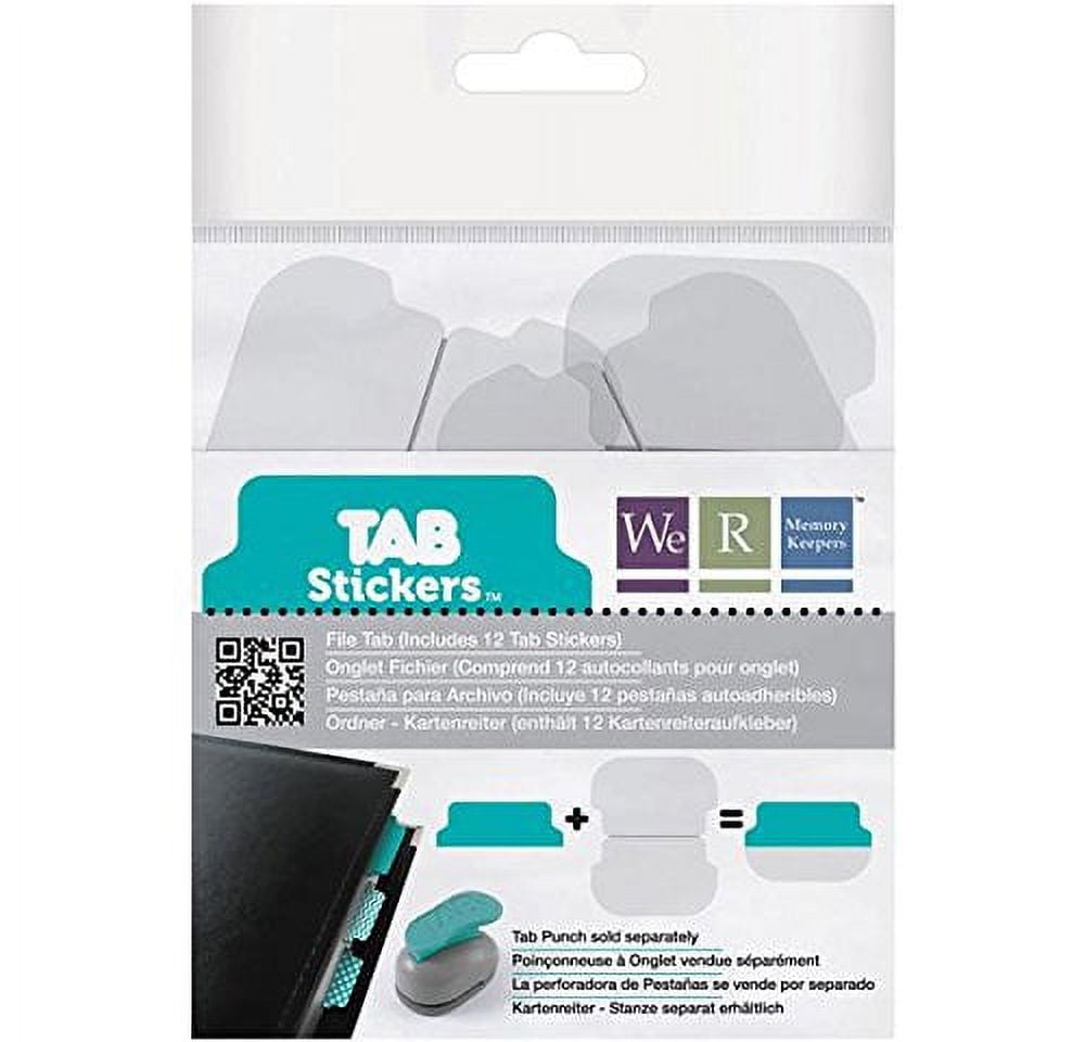 Wall Sticker Tab We R Tab Stickers 12/Pkg-File, 2