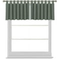 thumbnail image 1 of Tab Top Blackout Valance Curtains Panel Drapes Dark Grey 32 Wide by 20 Long - 1 Panel, 1 of 5