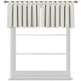 thumbnail image 1 of Tab Top Blackout Valance Curtains Panel Drapes Greyiesh White 32 Wide by 22 Long - 1 Panel, 1 of 5