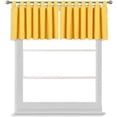 thumbnail image 1 of Tab Top Blackout Valance Curtains Panel Drapes Mustard Yellow 32 Wide by 14 Long - 1 Panel, 1 of 5