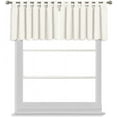 thumbnail image 1 of Tab Top Blackout Valance Curtains Panel Drapes White 32 Wide by 22 Long - 1 Panel, 1 of 5