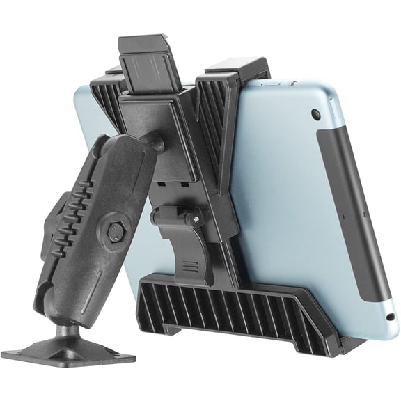 TabDock Bizmount AMPs - Heavy Duty Drill Base Tablet Holder/Mount for All 7" 10" Tablets- Great Commercial Vehicles, Trucks, and Wall Mounting- Features 1 inch / 25mm Ball Joint