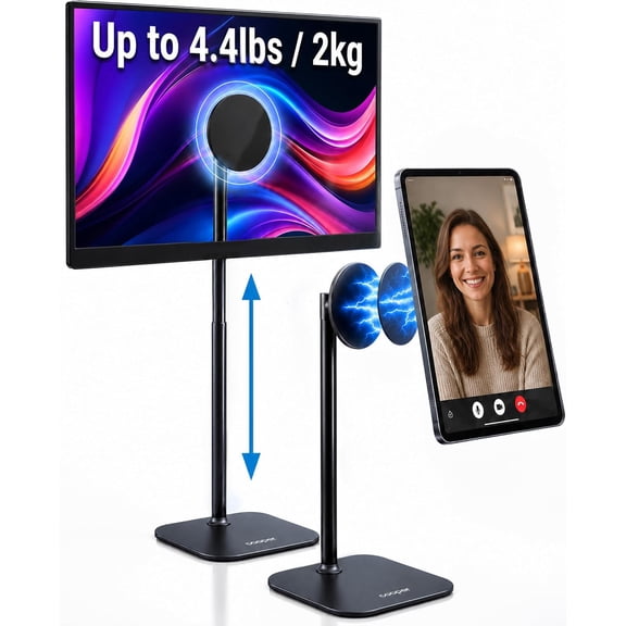 TabStand Magnetic Portable Monitor Stand, Tall Tablet Stand for Desk