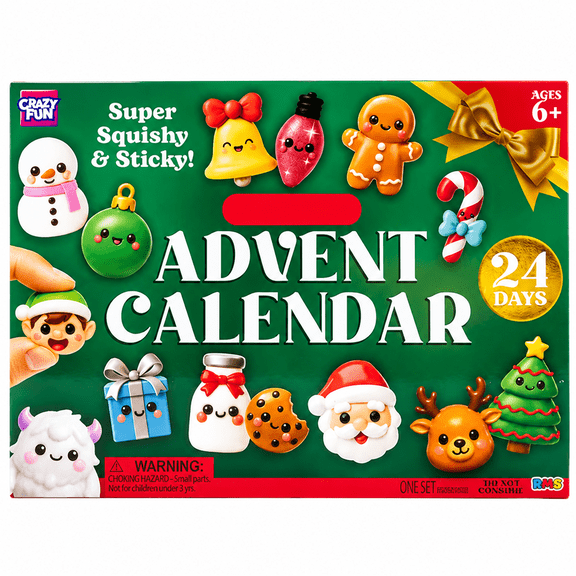Taba Advent Calendar With Soft, 24 Piece Squeezable Surprises, by RMS