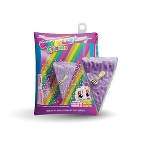 Taba Jelly Squishies Rainbow Cake - FuFu Squeeze Stress Relief Toy for Kids & Adults - Stretchy & Sticky Fun Sensory Play with Decorations - Relaxing Fidget Toy for Anxiety Relief & Calming Exercise