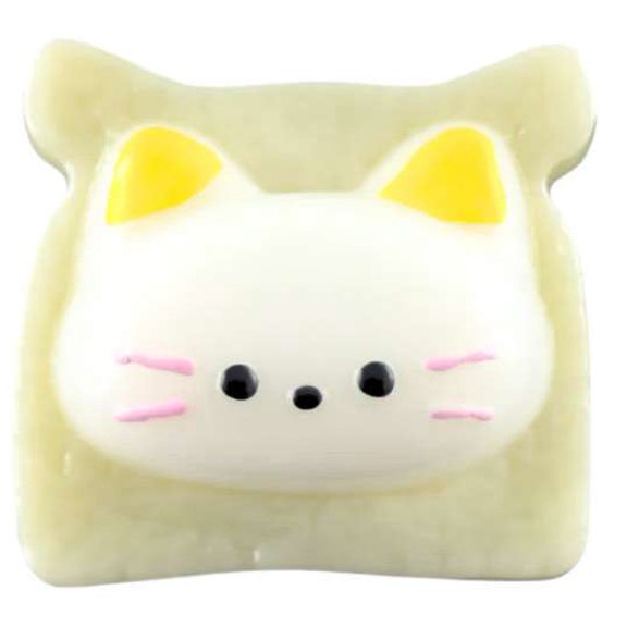 Taba OMG Stickies Food Cat Cling Toy (Bread)
