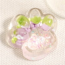 Taba Squishy Cat Paw Squishies Toys with Transparent Base for Stress Relief and Relax, Soft Squeeze Fidget Toys for Party Favors Novelty Things Birthday Gift,1Pc C