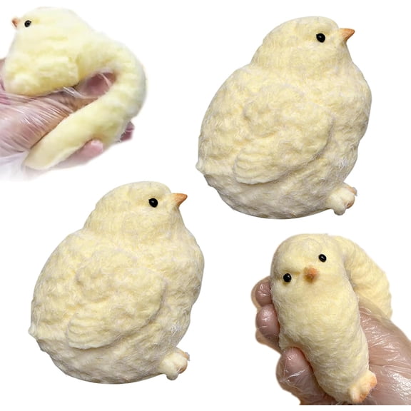 Taba Squishy Chick, Ultra Soft Taba Squishy Chicken Toys for Stress Relief, Tapa Fidget Toys (1 Pc)
