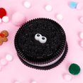 thumbnail image 1 of Taba Squishy Handmade Sticky, Kawaii Biscuits Squishies Fur Ball, Pinch Family Pink Cookie YoYo Squishy Toy Cute Kawaii Stress Relief Toy (Black), 1 of 5