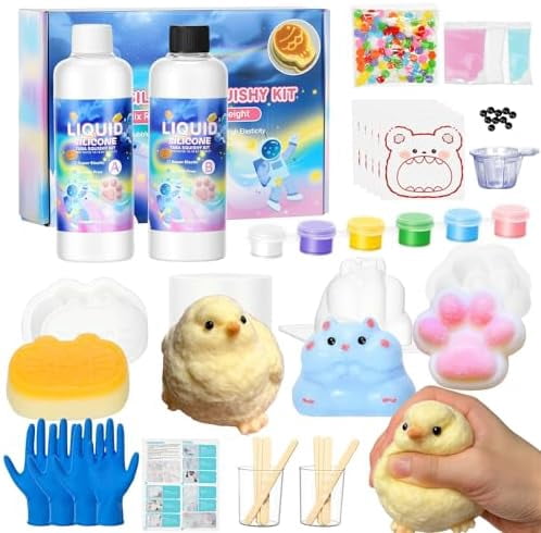 Taba Squishy Maker Kit – DIY Mochi Squishy Craft Kit, Silicone Mold ...