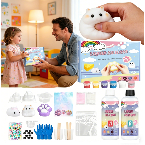 Taba Squishy Making Kit - Birthday Gift for Girls & Boys - Creative Art Craft Kit for Kids - Fun Hands-On Making Activity for Children Ages 5-7