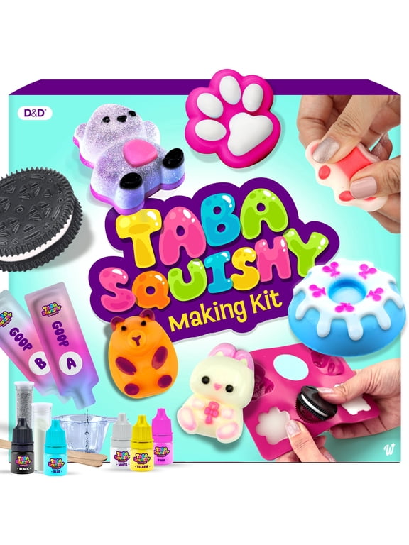 Taba Squishy Making Kit - Gifts for Girls & Boys Ages 6 7 8 9 10 11 12 Years Old - Craft Kits for Kids - Birthday Gift for Girls