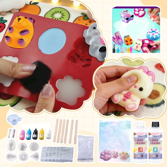 Taba Squishy Making Kit for Kids - Easter Gifts - Kids Crafts - 6 7 8 9 10 11 12 Year Old Girl Birthday Gift - Squishies Craft Kits - Arts and Crafts for Kid for 8-12 - Toys for Girls Ages 5-7