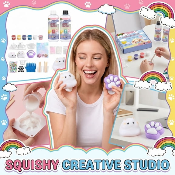 Taba Squishy Making Kit for Kids - Birthday Gifts for Girls - Toys for Girls & Boys - Craft Activities for Kids