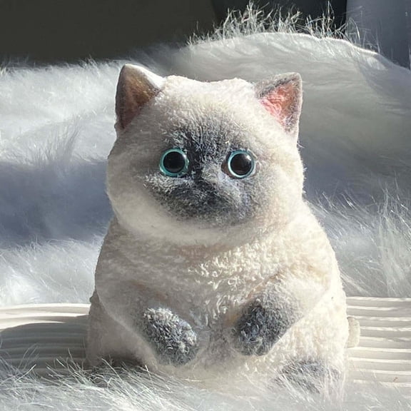 Taba Squishy, Soft Cat, Soft Cat Toys, Soft Cat Stress Relief Balls, Simulated Cat Doll Toys, Cute Cat Toys（3.54x2.36inch）