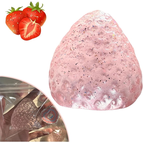 Taba Squishy Strawberry Toys,Cute Strawberry Squeeze Toys, Strawberry Squishies Fidget Toys,Taba Squishy Kit,Big Taba Squishy Strawberry, Novelty Things Suitable for Office School,Taba Squishy Sticky