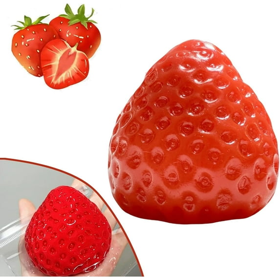 Taba Squishy Strawberry Toys,Cute Strawberry Squeeze Toys, Strawberry Squishies Fidget Toys,Taba Squishy Kit,Big Taba Squishy Strawberry, Novelty Things Suitable for Office School,Taba Squishy Sticky