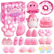 Taba Squishy Toys Set, Soft Stress Relief Squeeze Toys, Cute Taba Squishies Assortment for Kids & Adults, Novelty Squeeze Toys for Party Favors & Classroom Prizes