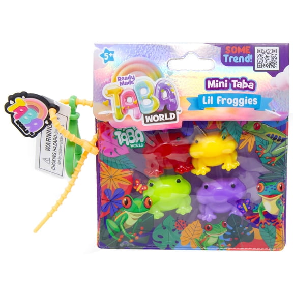 Taba World Mini Taba Lil Froggies Mini Squeeze Toy 4-Pack