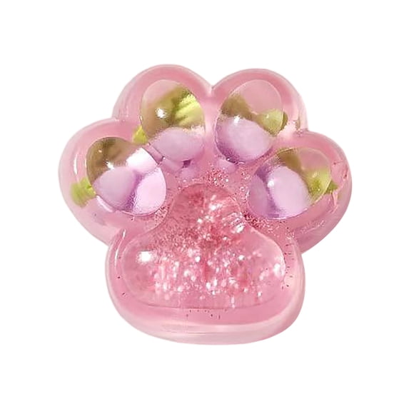 Taba squeezed Paw, Paw squeezed Toys, Cute Tri-Color Squeeze Toys for Stress Relief and Relax, Sticky squeezed Fidget Toys for Party Favors Novelty Things Birthday Gift(C)