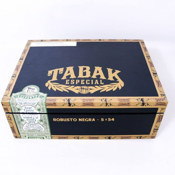 Tabak Especial Robusto Negra Empty Wood Cigar Box 9" x 7" x 3.25"