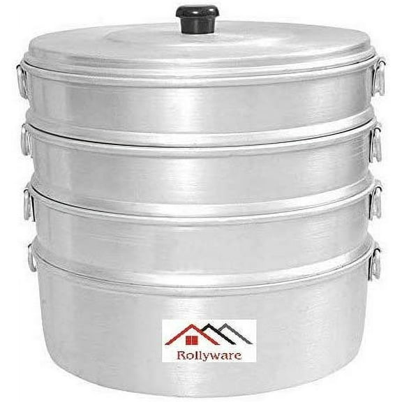 Tabakh 10" Aluminum momos Steamer, Standard, Silver