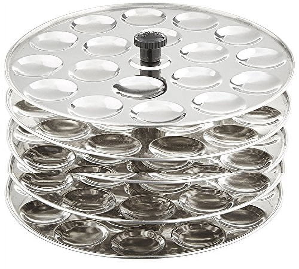 Tabakh 5 Stainless Steel Mini Stand Racks, Makes 90 Idlys - Walmart.com