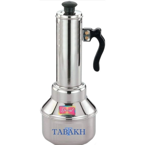 Tabakh Micro Puttu Kudam Cooker Stainless Steel Steamer, 0.5 Liter