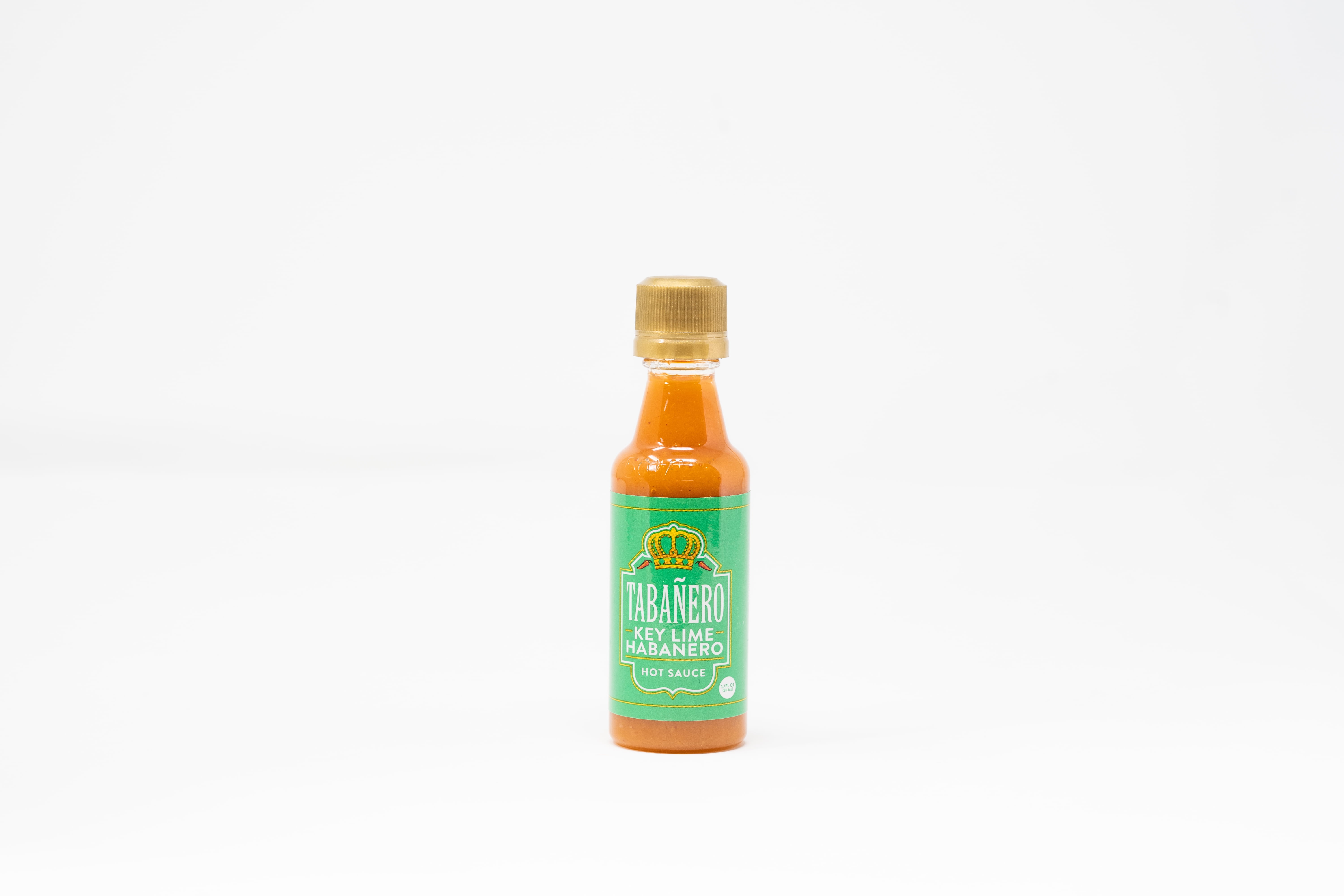 Tabanero Key Lime Habanero Hot Sauce 1.7 Oz Mini Bottle