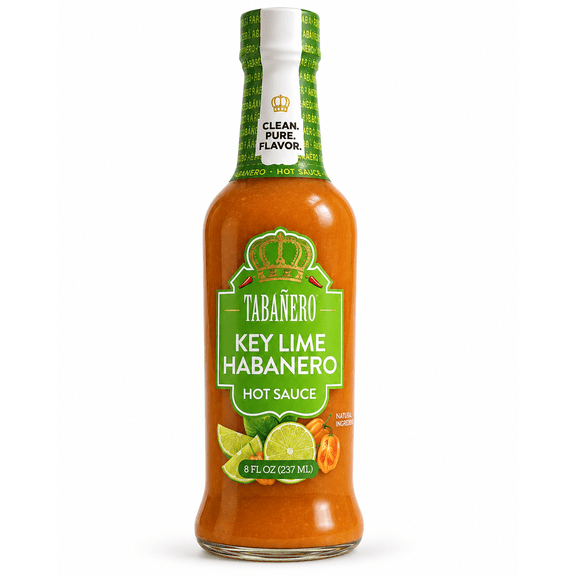 Tabanero Key Lime Habanero Hot Sauce, Citrusy, Mild Heat, 8 oz