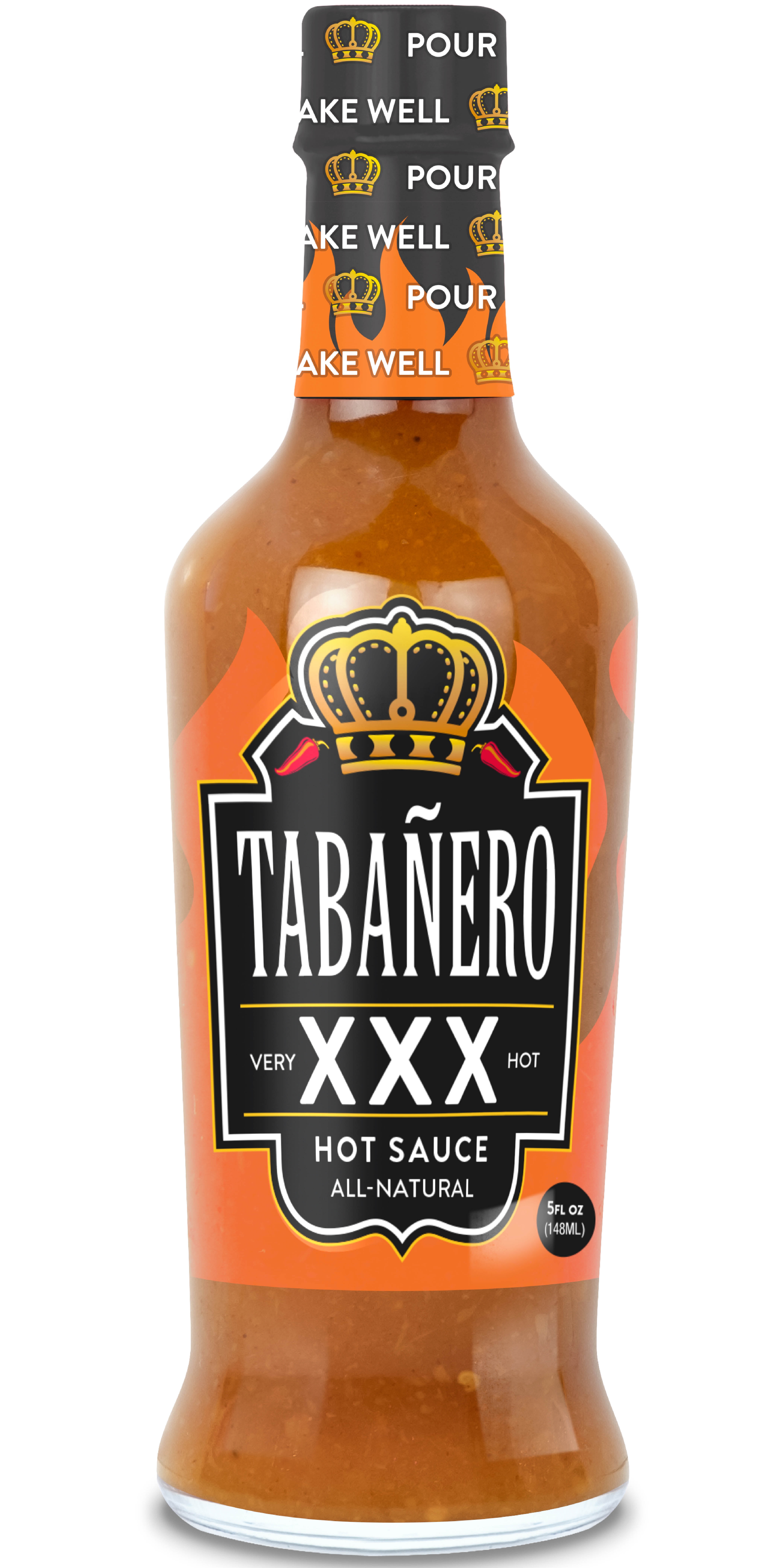 Tabanero XXX Hot Sauce - 5 oz. for Breakroom Kitchen Use - Walmart