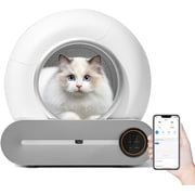 Tabaray Automatic Cat Litter Box Self Cleaning, Scooping Free, 65L Large Robot Litter Box with App Control/Odor Removal/Low Noise, Advanced Safety System Self Cleaning Litter Box for Cats