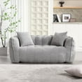 thumbnail image 1 of Tabaray Bean Bag Home Sofa Set, Bean Bag Couch, Loveseat Bean Bag Sofa Modern Lazy Sofa Chair with Armrests for Living Room, Bedroom, Apartment Grey, 1 of 14