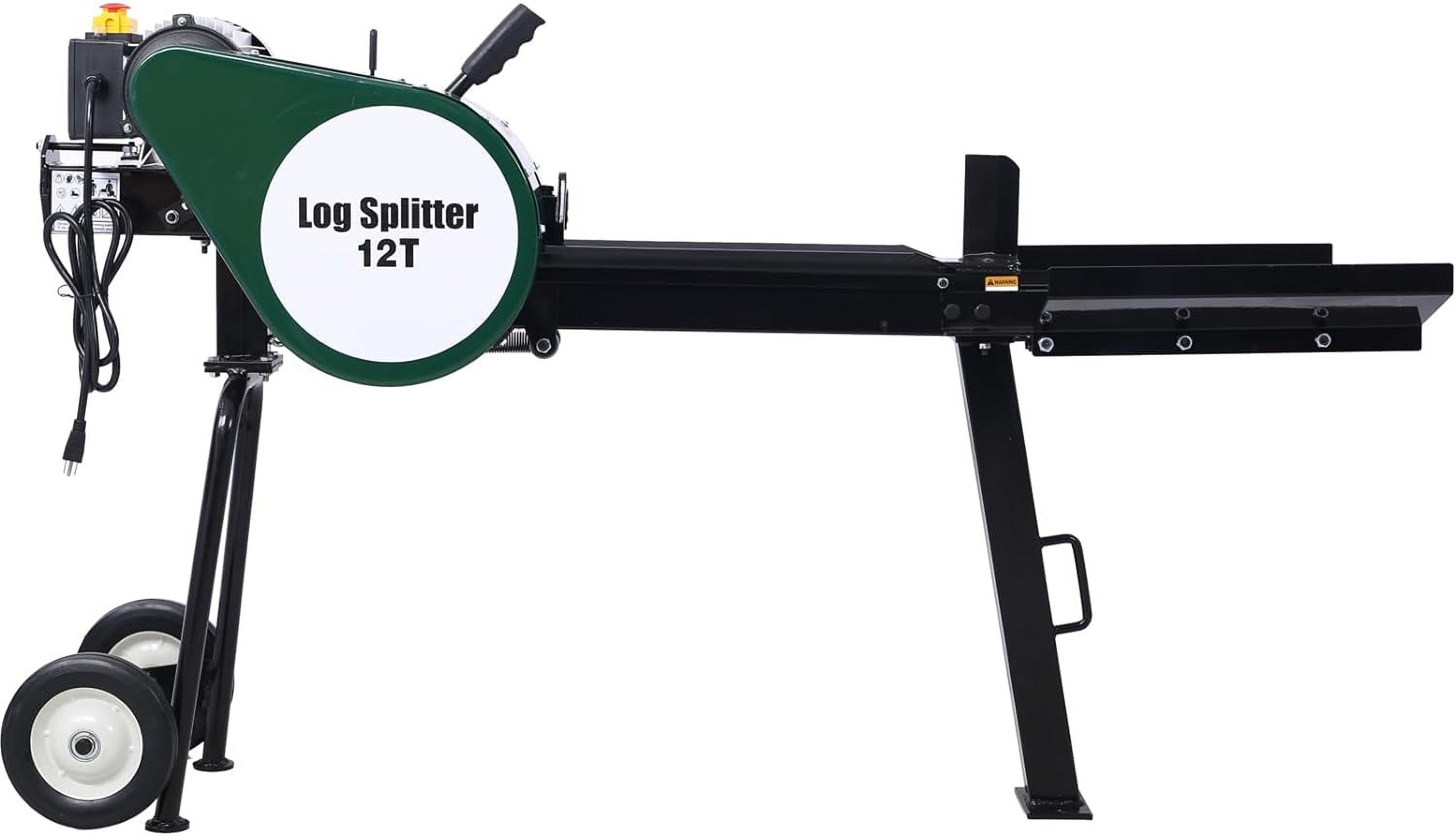 Tabaray Electric Log Splitter, Double Flywheel Electric Wood Splitter