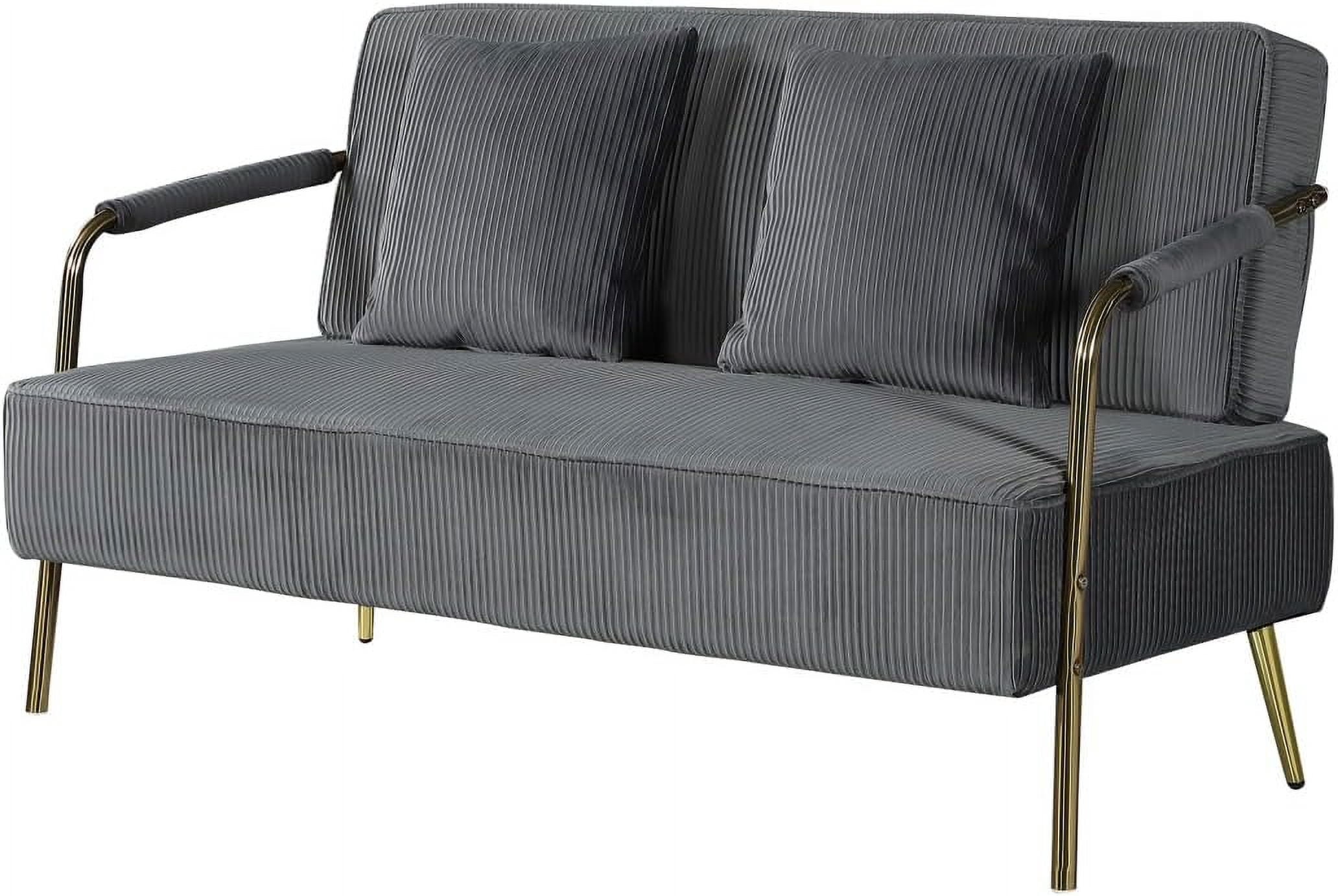 Tabaray Loveseat Sofa, 56"W 2 Seater Upholstered Sofa, Modern Couch ...