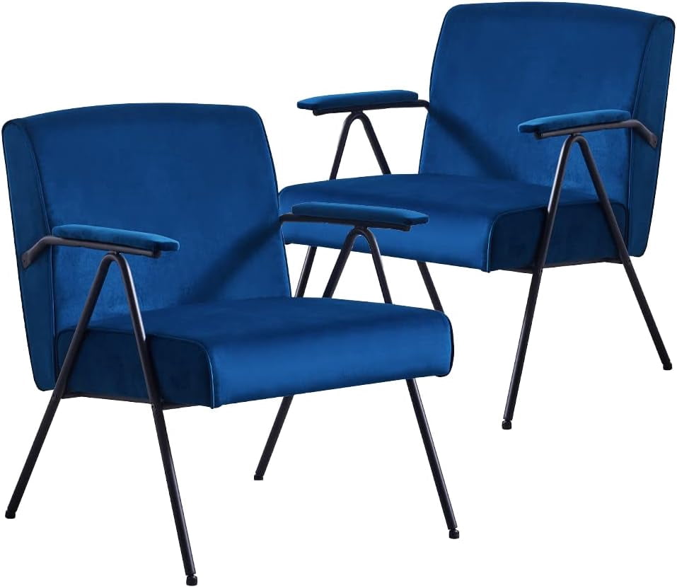 Tabaray Modern Accent Chairs Set of 2 MidCentury Armchair Living Room