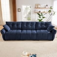 thumbnail image 1 of Tabaray Modular Sectional Sofa,Cloud Sectional Couch with Deep Seat,Modern Modular Couch with Movable Ottoman,Chenille Sofa with Throw Pillows for Living Room,Bedroom (110"-3 Seater,Blue), 1 of 7