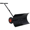 thumbnail image 1 of Tabaray Snow Shovel with Wheels - 29" Blade, Adjustable Angle Handle, Ergonomic Design for Quick Snow Removal, 10" Wheels (Black), 1 of 16