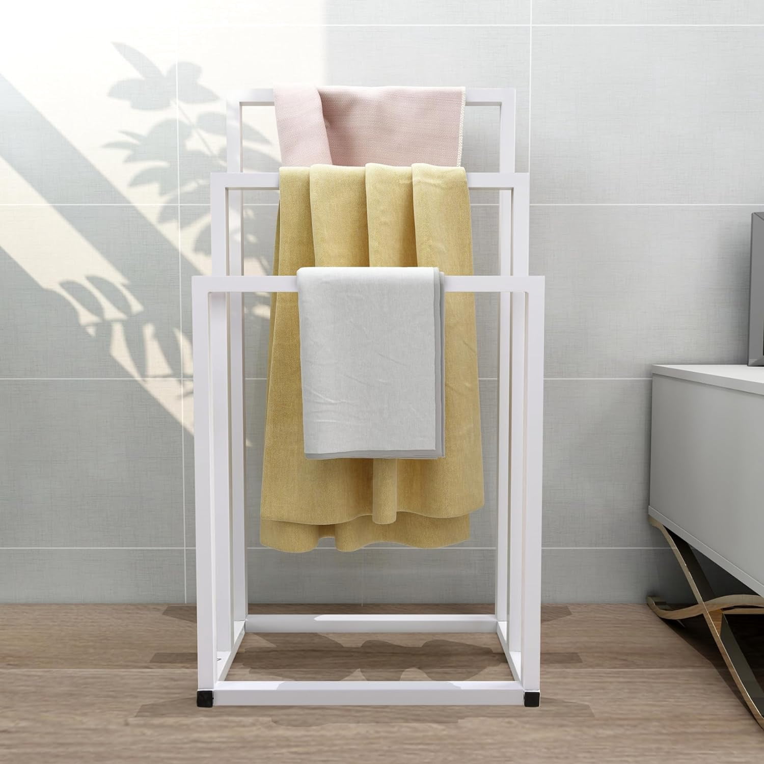 Tabaray Towel Rack, 3 Tiers Stainless Steel Freestanding Towel Holder ...