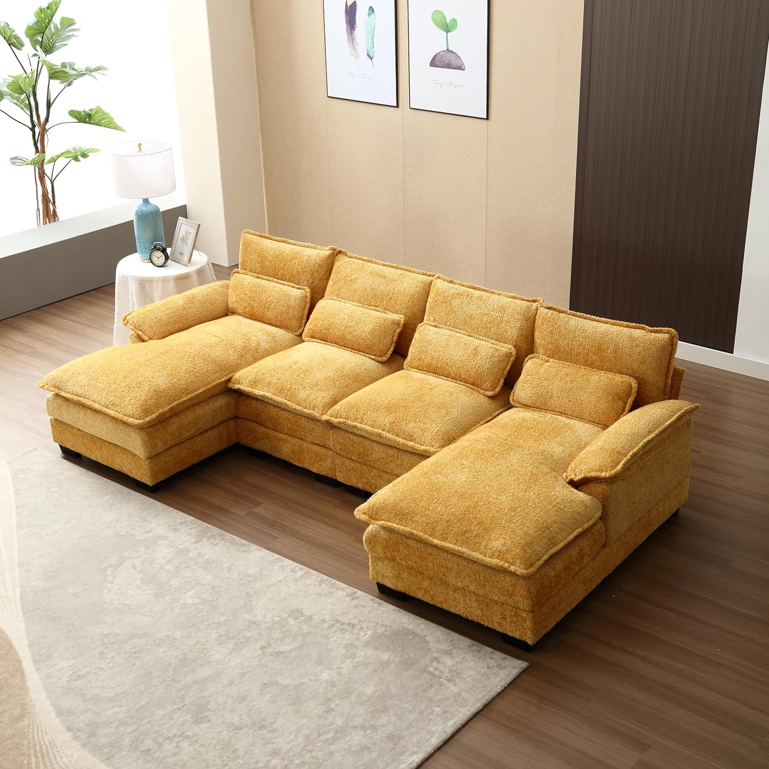 Tabaray U-Shaped Sectional Sofa Couch,110