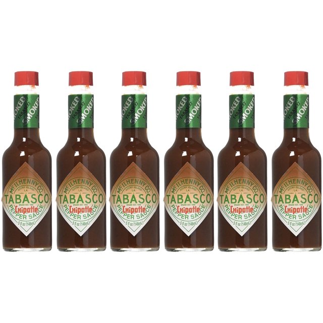 Tabasco Brand, Chipotle Hot Sauce, 5 oz (148 ml) (Pack of 6)
